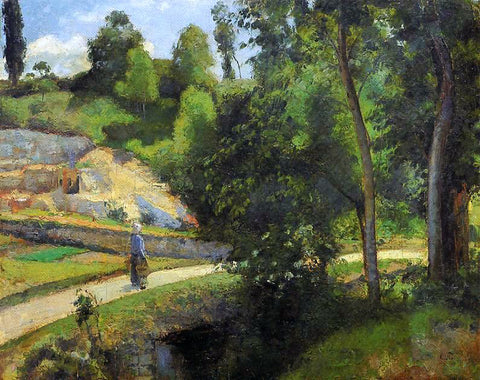  Camille Pissarro The Quarry, Pontoise - Hand Painted Oil Painting