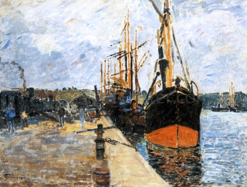  Armand Guillaumin The Quay at Rouen - Hand Painted Oil Painting