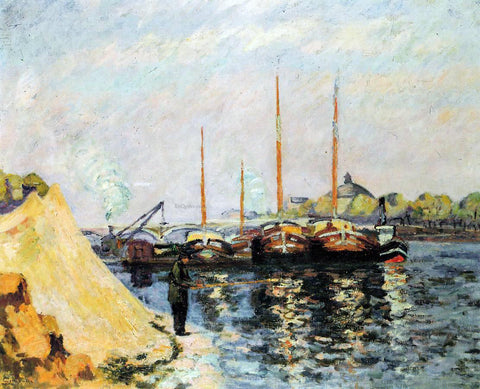  Armand Guillaumin The Quay d'Austerlitz, Morning - Hand Painted Oil Painting