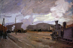  Claude Oscar Monet The Railroad Station at Argenteuil - Hand Painted Oil Painting