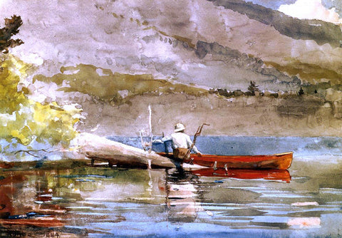 Winslow Homer A  Red Canoe - Hand Painted Oil Painting