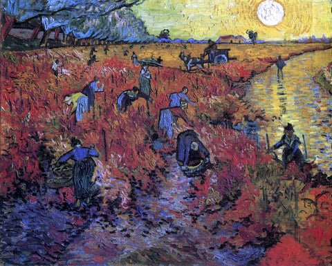  Vincent Van Gogh The Red Vinyard - Hand Painted Oil Painting