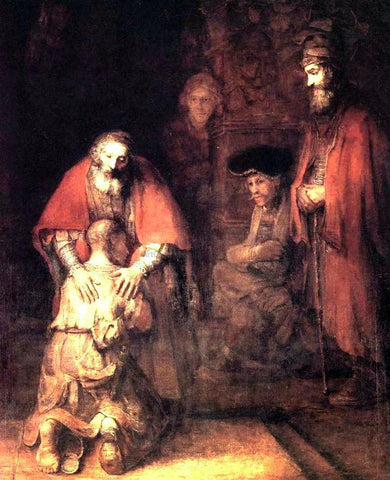  Rembrandt Van Rijn The Return of the Prodigal Son - Hand Painted Oil Painting