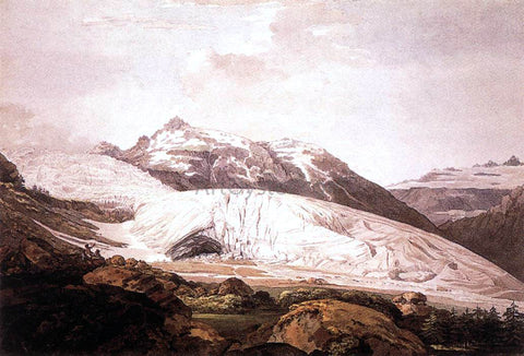  William Pars The Rhone Glacier and the Source of the Rhone - Hand Painted Oil Painting