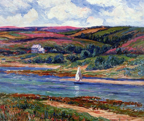  Henri Moret The River at Belon - Hand Painted Oil Painting