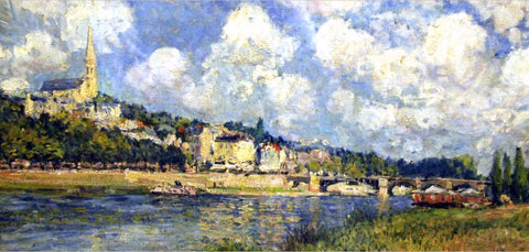  Alfred Sisley The River at Saint Cloud - Hand Painted Oil Painting