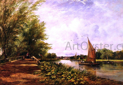  Frederick Waters Watts The Riverbank - Hand Painted Oil Painting