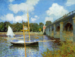  Claude Oscar Monet A Road Bridge at Argenteuil - Hand Painted Oil Painting