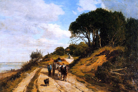  Eugene-Louis Boudin The Road from Trouville to Honfleur - Hand Painted Oil Painting