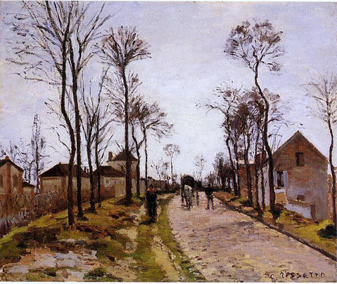  Camille Pissarro The Road to Caint-Cyr at Louveciennes - Hand Painted Oil Painting