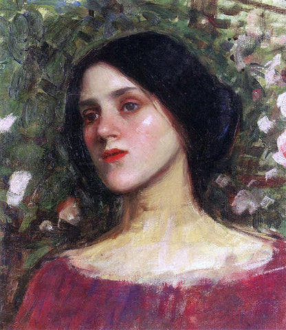 John William Waterhouse The Rose Bower - Hand Painted Oil Painting