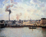  Camille Pissarro The Saint-Sever Quay, Rouen - Hand Painted Oil Painting