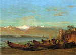  Thomas Hill The Salmon Festival, Columbia River - Hand Painted Oil Painting