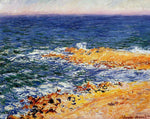  Claude Oscar Monet The Sea in Antibes - Hand Painted Oil Painting