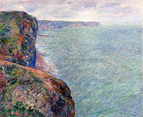  Claude Oscar Monet The Sea View of Cliffs - Hand Painted Oil Painting