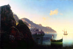  Ivan Constantinovich Aivazovsky The seashore of Amalfi - Hand Painted Oil Painting