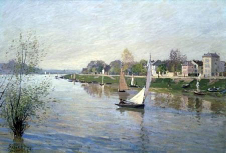  Alfred Sisley The Seine at Argenteuil - Hand Painted Oil Painting