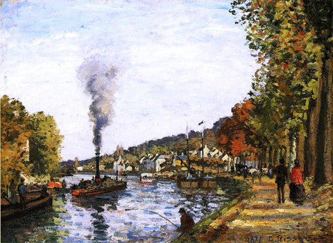  Camille Pissarro The Seine at Marly - Hand Painted Oil Painting