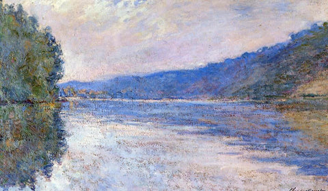  Claude Oscar Monet The Seine at Port-Villez - Hand Painted Oil Painting