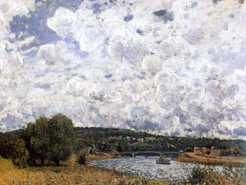  Alfred Sisley The Seine at Suresnes - Hand Painted Oil Painting