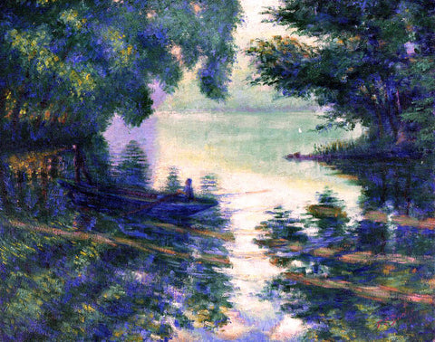  Theodore Earl Butler The Seine near Giverny - Hand Painted Oil Painting