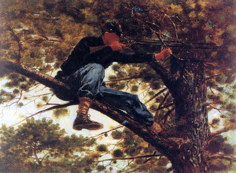  Winslow Homer The Sharpshooter on Picket Duty - Hand Painted Oil Painting