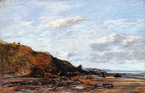  Eugene-Louis Boudin The Shore (also known as Near Honfleur) - Hand Painted Oil Painting