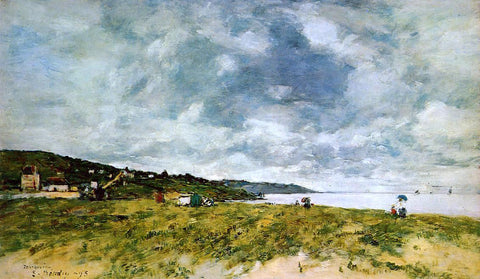  Eugene-Louis Boudin The Shore at Tourgeville - Hand Painted Oil Painting