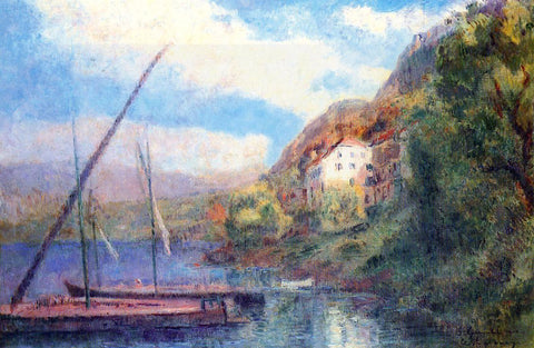  Albert Lebourg The Shores of Lake Geneva at Saint-Gingolph - Hand Painted Oil Painting