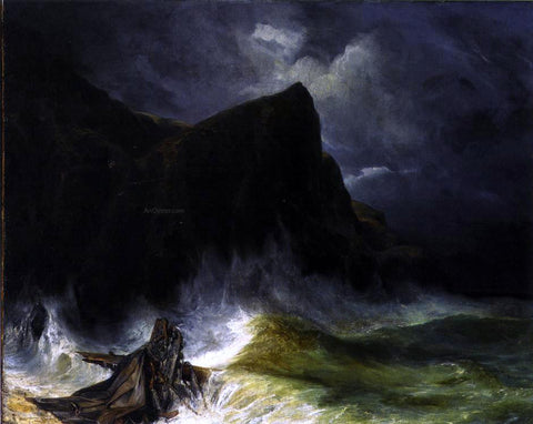  Eugene Isabey The Storm (also known as Shipwreck) - Hand Painted Oil Painting