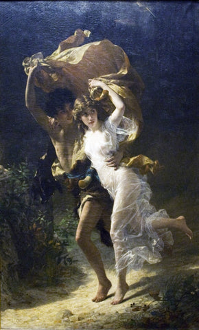  Pierre Auguste Cot The Storm - Hand Painted Oil Painting