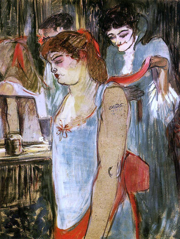  Henri De Toulouse-Lautrec The Tatooed Woman - Hand Painted Oil Painting