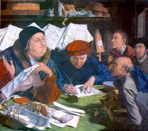  Marinus Van Reymerswaele The Tax Collector - Hand Painted Oil Painting