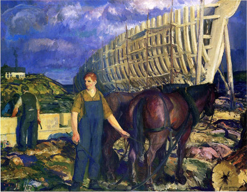  George Wesley Bellows The Teamster - Hand Painted Oil Painting