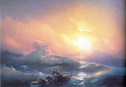  Ivan Constantinovich Aivazovsky The Tenth Wave - Hand Painted Oil Painting