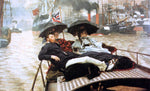  James Tissot The Thames - Hand Painted Oil Painting