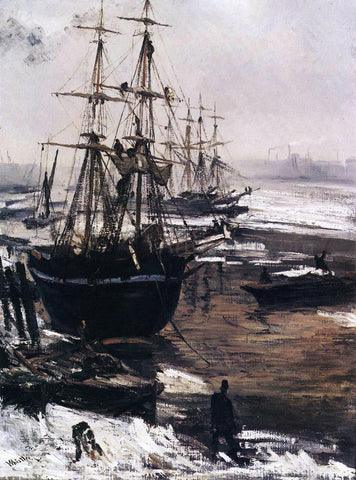  James McNeill Whistler The Thames in Ice - Hand Painted Oil Painting