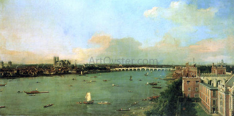  Canaletto The Thames with St. Paul's Cathedral - Hand Painted Oil Painting