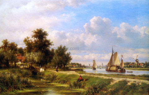  Lodewijk Johannes Kleijn The Townpath - Hand Painted Oil Painting