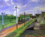 Camille Pissarro The Train, Bedford Park - Hand Painted Oil Painting