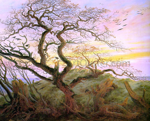  Caspar David Friedrich The Tree of Crows - Hand Painted Oil Painting