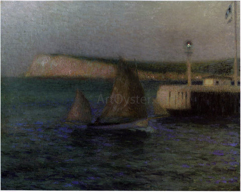  Henri Le Sidaner The Treport Jetty - Hand Painted Oil Painting