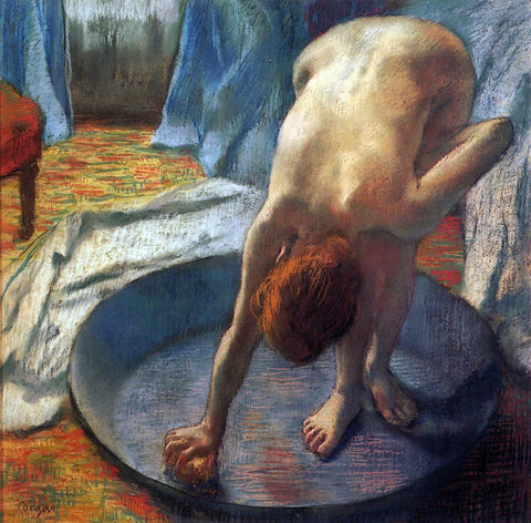  Edgar Degas A Tub - Hand Painted Oil Painting