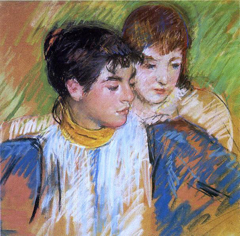  Mary Cassatt The Two Sisters - Hand Painted Oil Painting