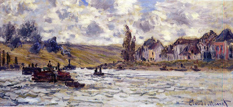  Claude Oscar Monet The Village of Lavacourt - Hand Painted Oil Painting