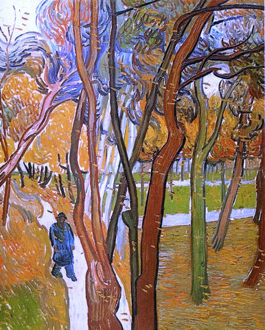  Vincent Van Gogh The Walk: Falling Leaves - Hand Painted Oil Painting