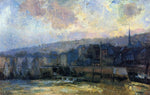  Albert Lebourg The Waterfront, Port of Honfleur - Hand Painted Oil Painting