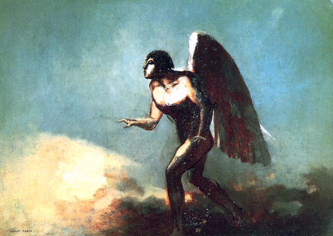  Odilon Redon The Winged Man (also known as The Fallen Angel) - Hand Painted Oil Painting