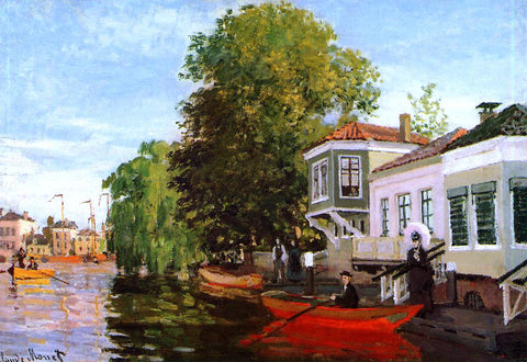 Claude Oscar Monet The Zaan at Zaandam - Hand Painted Oil Painting