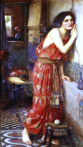  John William Waterhouse Thisbe (also known as The Listener) - Hand Painted Oil Painting
